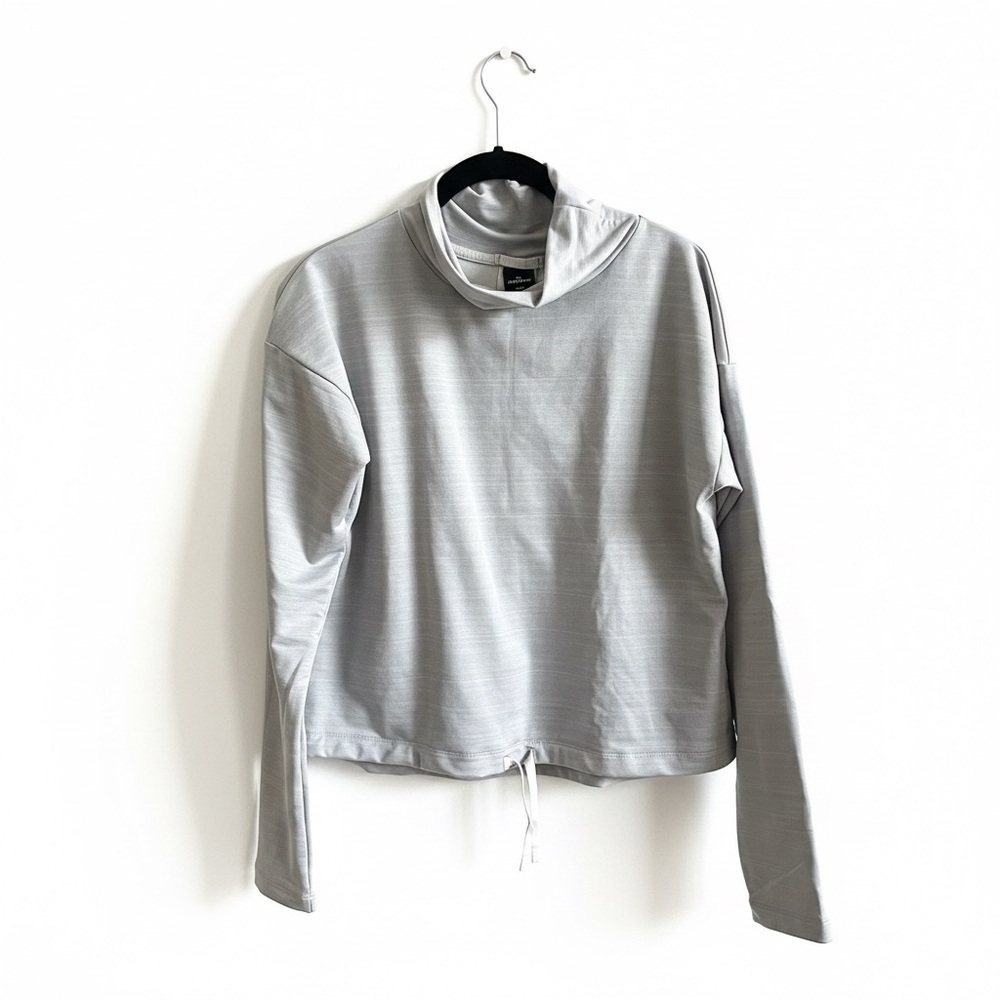 REI Co-op Women's Gray Take Your Time Mock Neck Pullover Small Lightweight